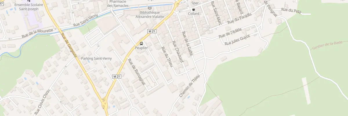 Plan du 6B Rue Chautard à Aubière