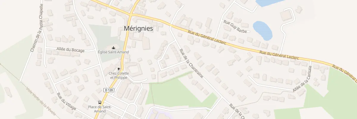 Plan du 90 Rue de la Chantraine à Mérignies