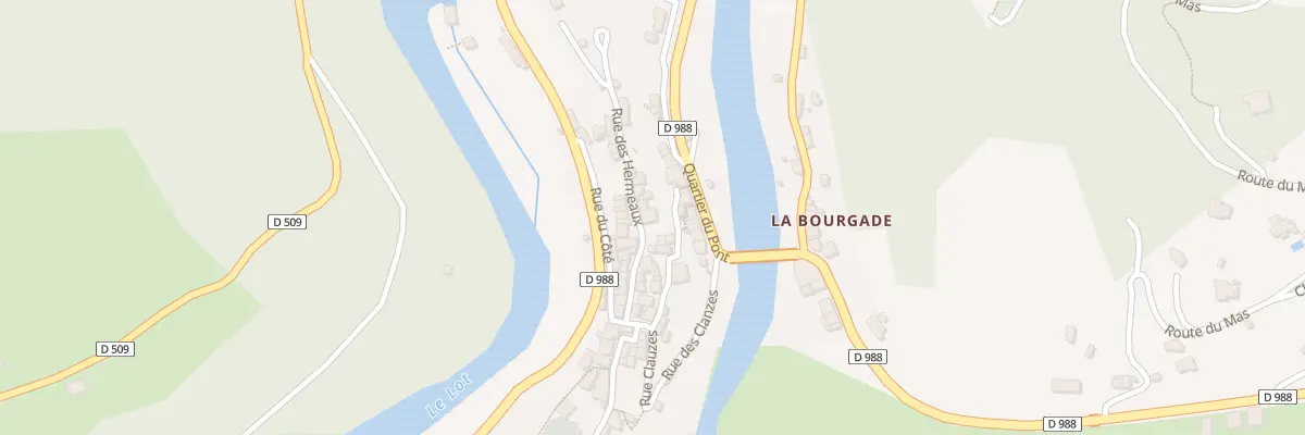 Plan du 12 Rue du Chateau des Hermaux à Saint-Laurent-d’Olt