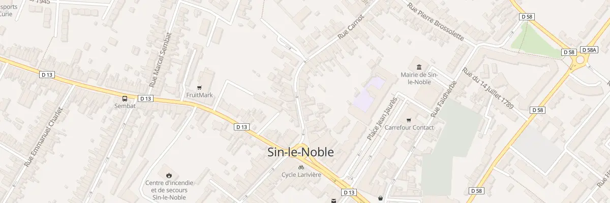 Plan du 68 Rue Carnot à Sin-le-Noble