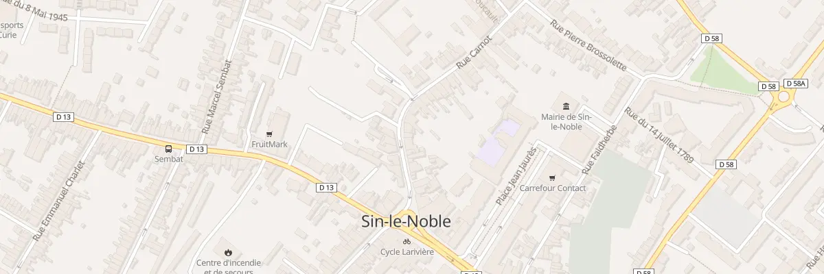 Plan du 94 Rue Carnot à Sin-le-Noble