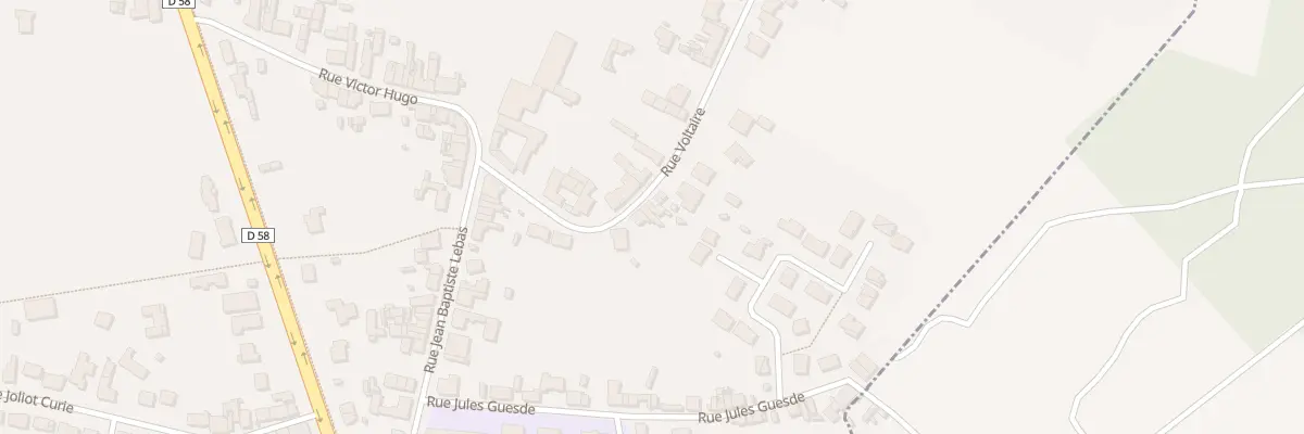 Plan du 129 Rue Voltaire à Roost-Warendin