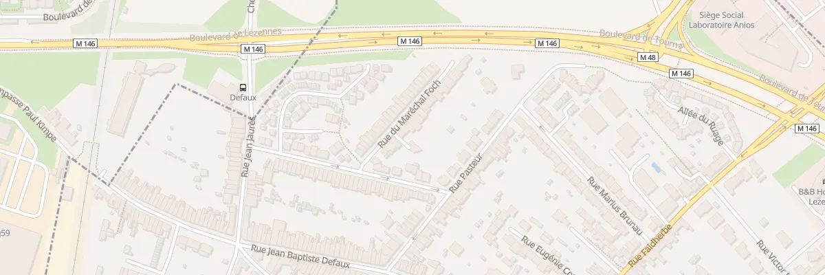 Plan du 22 Rue du Mal Foch à Lezennes