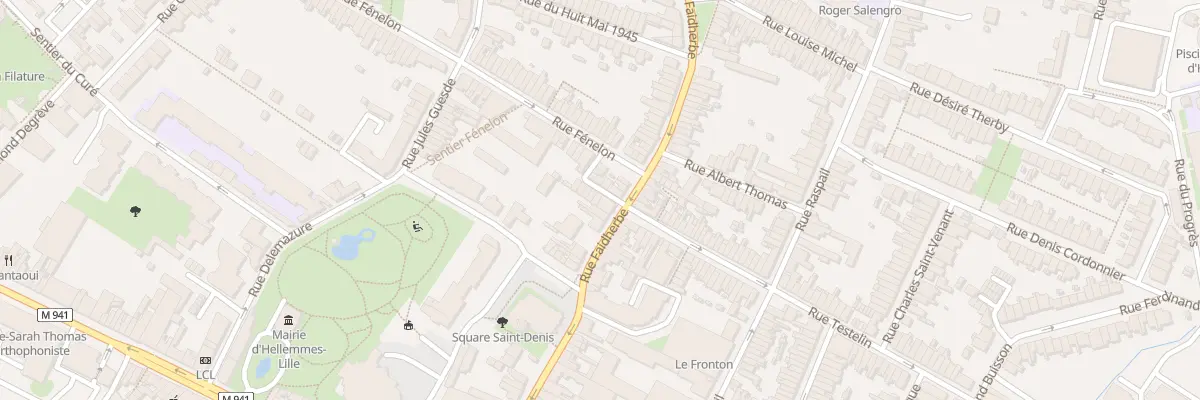 Plan du 1 Cité Mullier 49b Rue Faidherbe à Lille