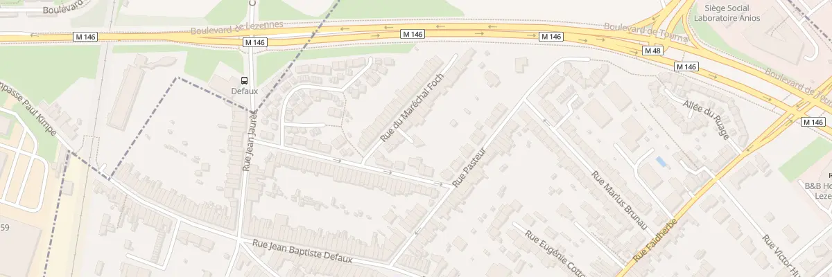 Plan du 18B Rue du Mal Foch à Lezennes