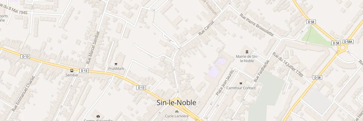 Plan du 114 Rue Carnot à Sin-le-Noble