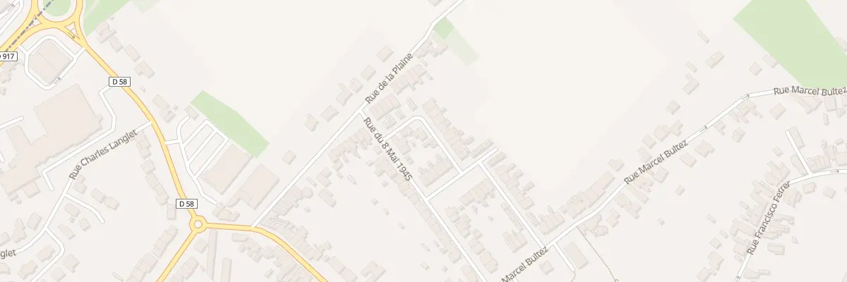 Plan du 1 Rue du Quatorze Juillet à Waziers