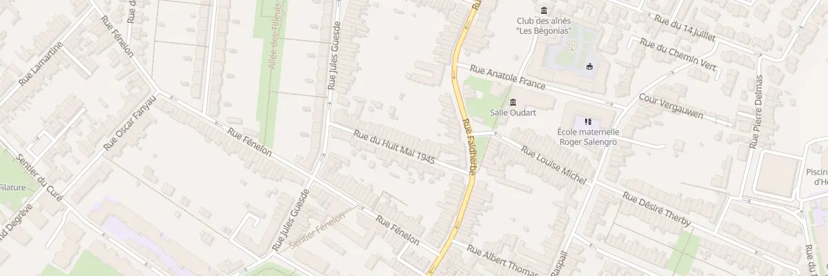 Plan du 22 Rue du Huit Mai 1945 Hellemmes à Lille