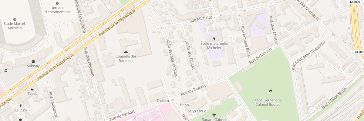 Plan du 5 All des Marronniers à Clermont-Ferrand