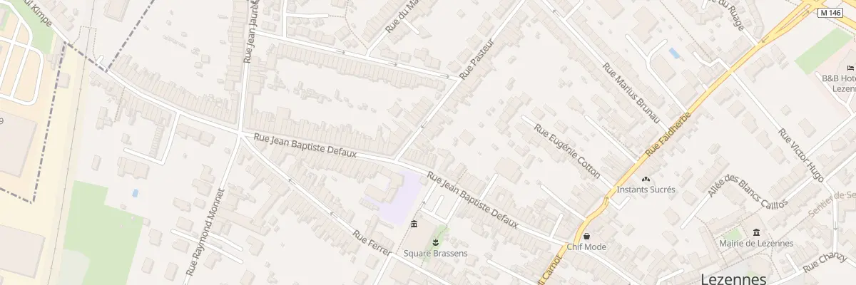 Plan du 4 Rue Pasteur à Lezennes