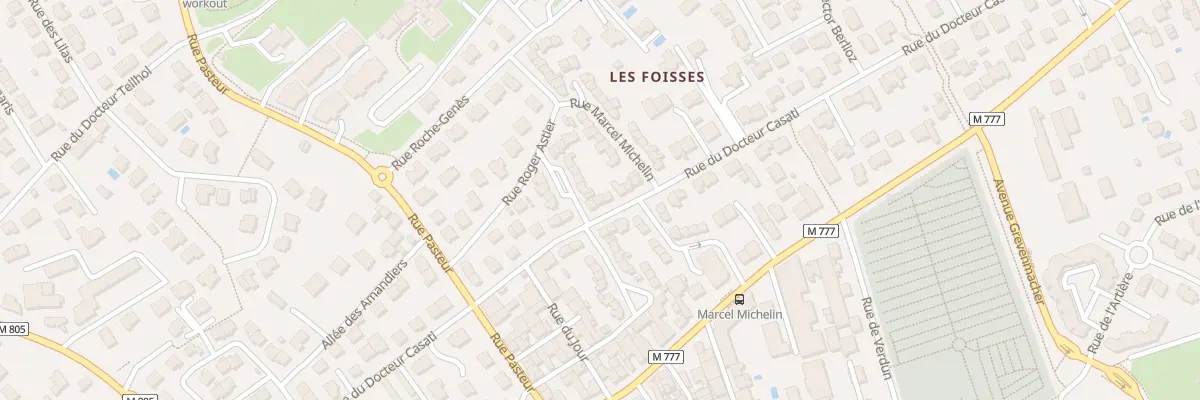 Plan du 43 Rue du Docteur Casati à Aubière