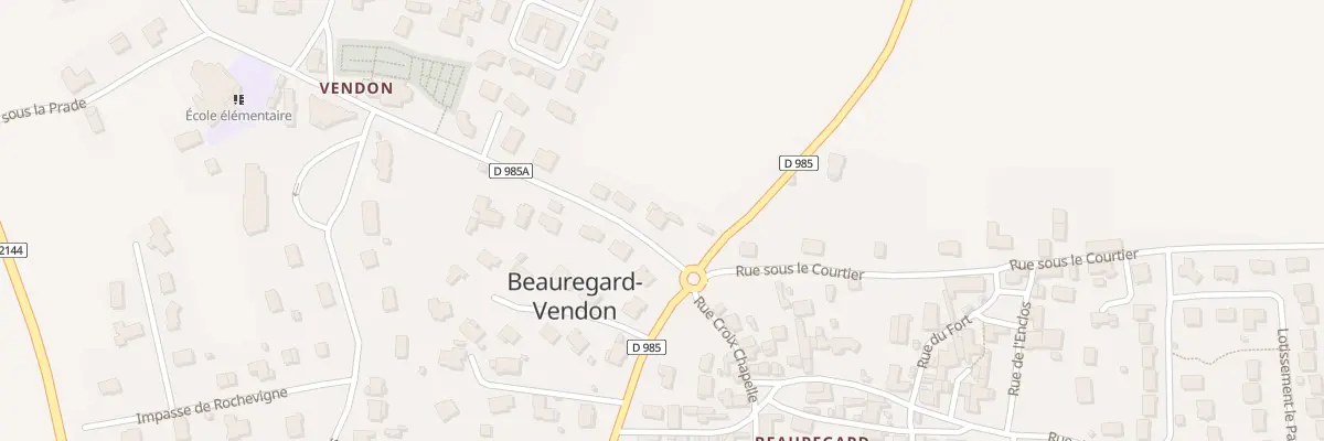 Plan du 2 Rue des Caves à Beauregard-Vendon