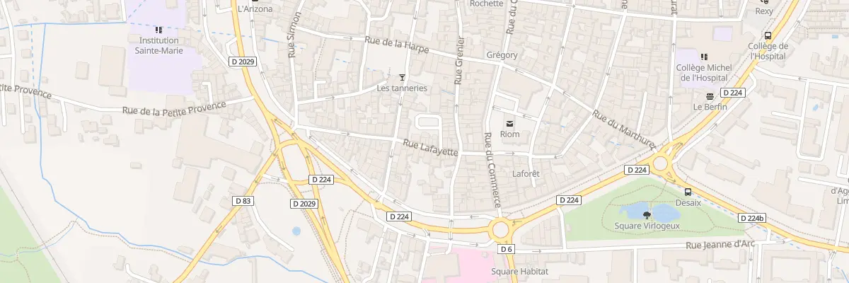 Plan du 43 Rue Lafayette à Riom