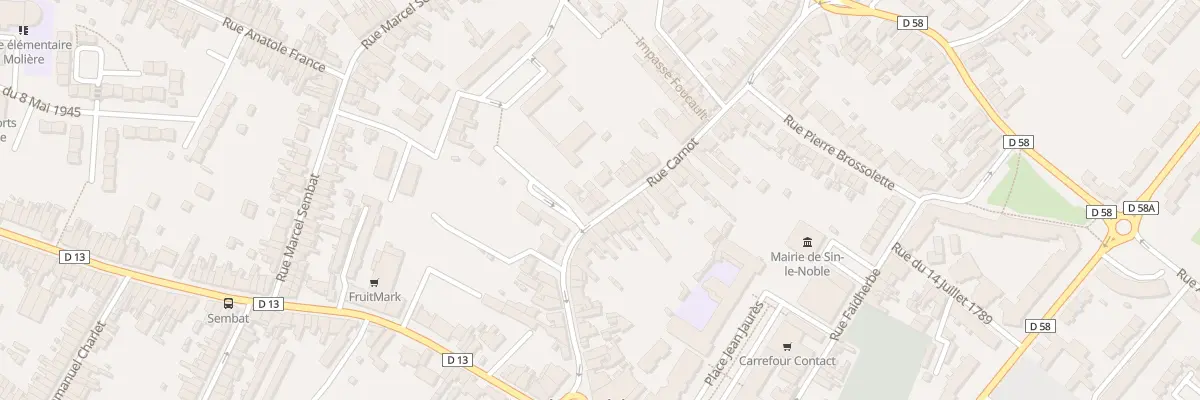 Plan du 165 Rue Carnot à Sin-le-Noble