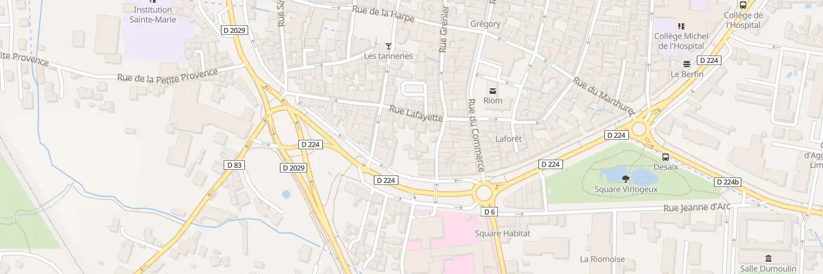 Plan du 48 Rue Lafayette à Riom