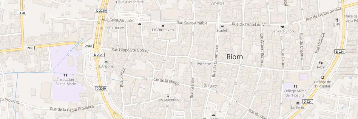 Plan du 18 Rue Hippolyte Gomot à Riom