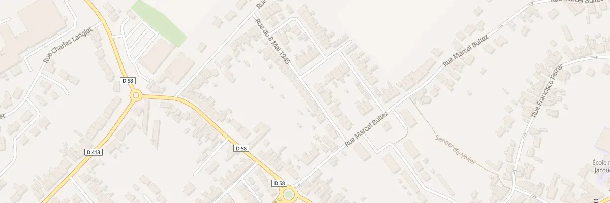 Plan du 13 Rue du Huit Mai 1945 à Waziers