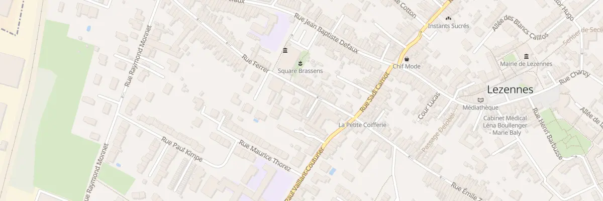 Plan du 9 Rue Ferrer à Lezennes