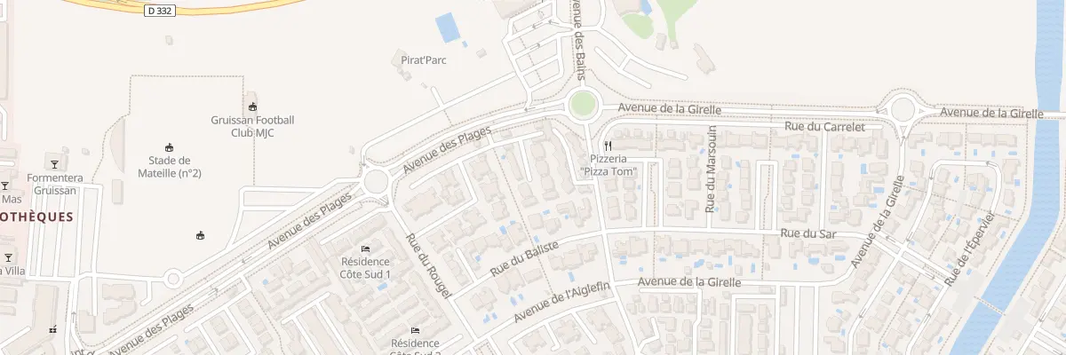 Plan du 675 Av des Plages à Gruissan