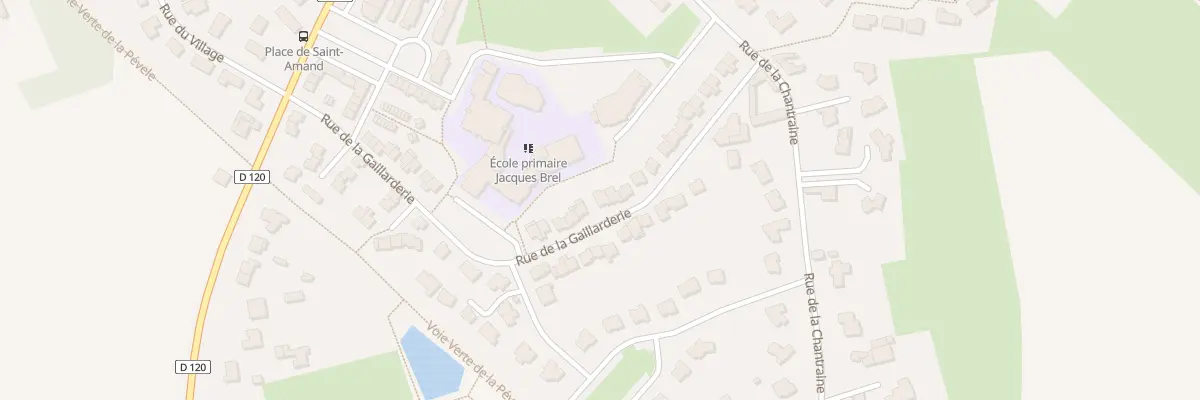 Plan du 287 Rue de la Gaillarderie à Mérignies