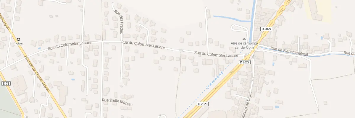 Plan du 25T Rue du Colombier Lanore à Riom