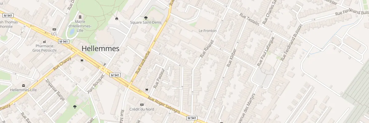 Plan du 38 Rue du Docteur Roux à Lille