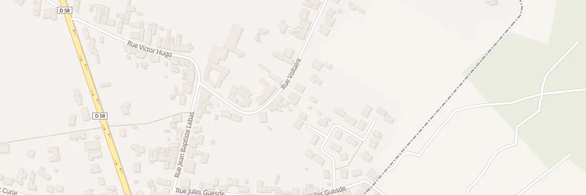 Plan du 151 Rue Voltaire à Roost-Warendin