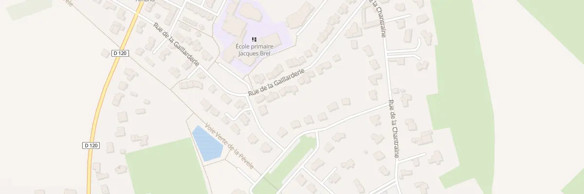 Plan du 270 Rue de la Gaillarderie à Mérignies