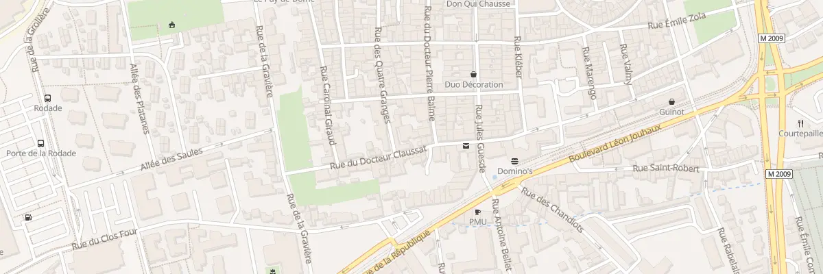 Plan du 16 Rue du Docteur Claussat à Clermont-Ferrand