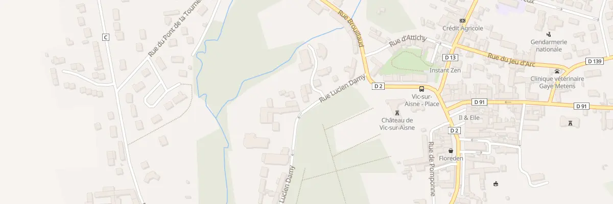Plan du 17 Rue Lucien Damy à Vic-sur-Aisne