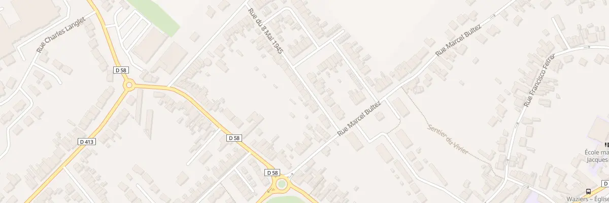 Plan du 9 Rue du Huit Mai 1945 à Waziers