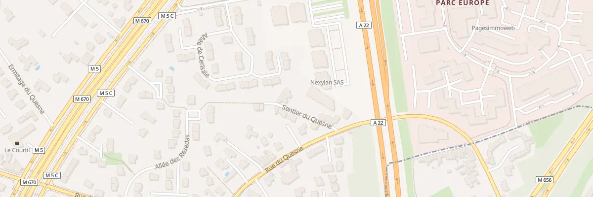 Plan du 42 Sen du Quesne à Marcq-en-Barœul