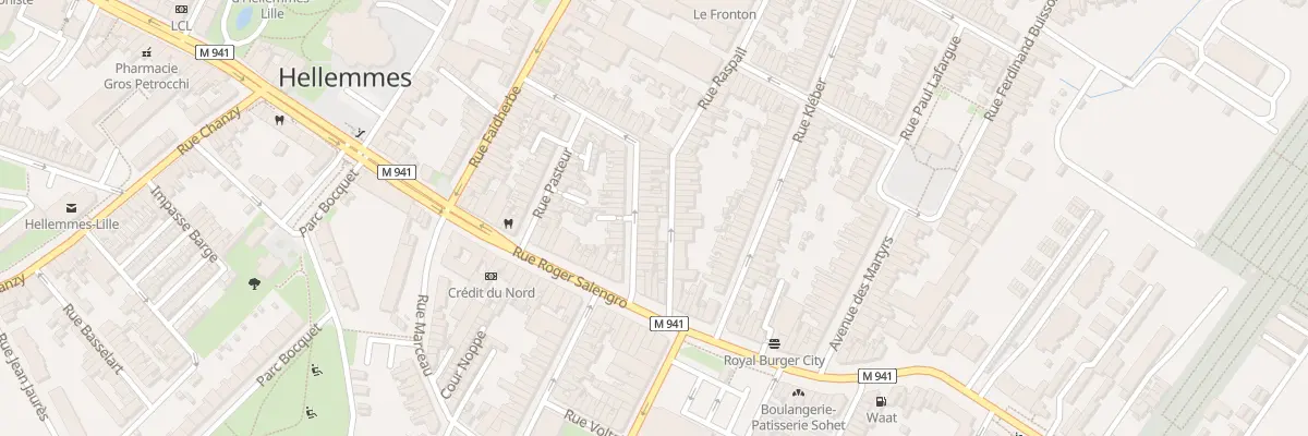 Plan du 16 Rue du Docteur Roux à Lille