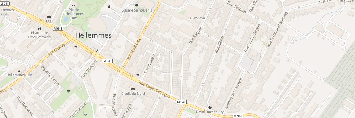 Plan du 30 Rue du Docteur Roux à Lille