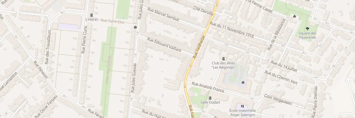 Plan du 5 Rue Edouard Vaillant Hellemmes à Lille