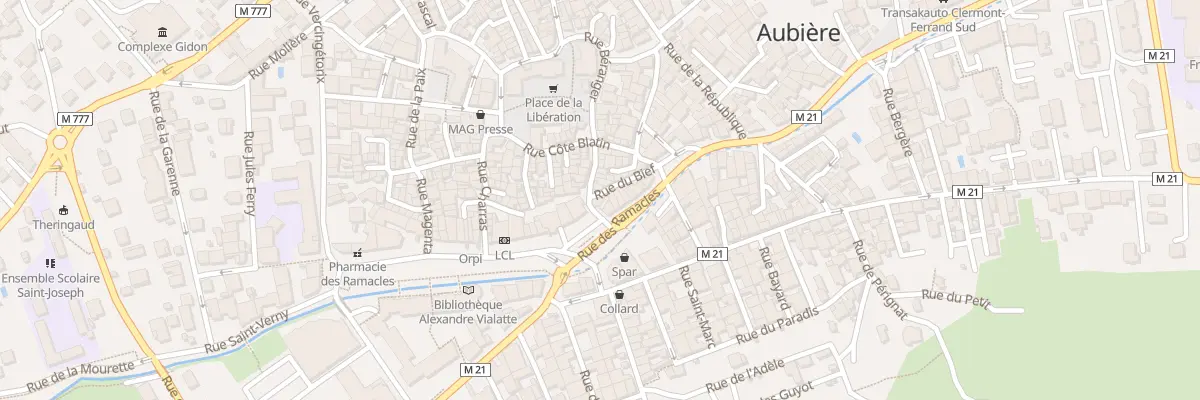 Plan du 19 Rue Voltaire à Aubière