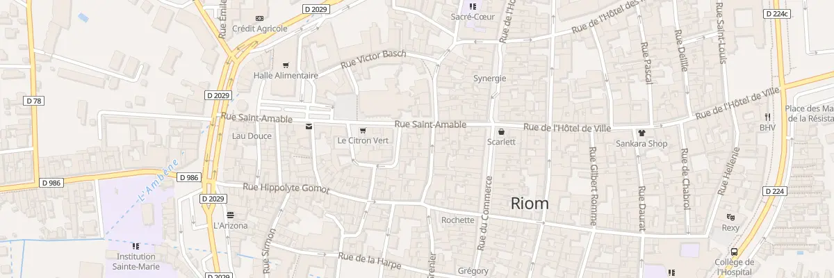 Plan du 2 Pl Saint Jean à Riom