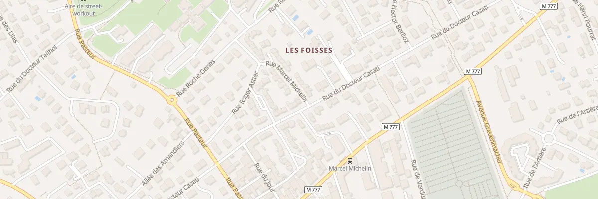Plan du 51 Rue du Docteur Casati à Aubière