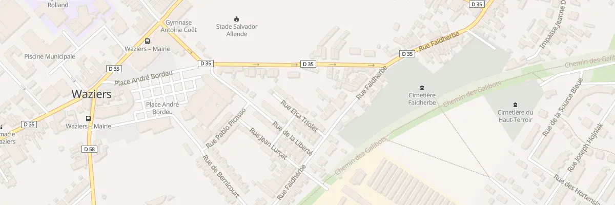 Plan du 292 Rue Faidherbe à Waziers