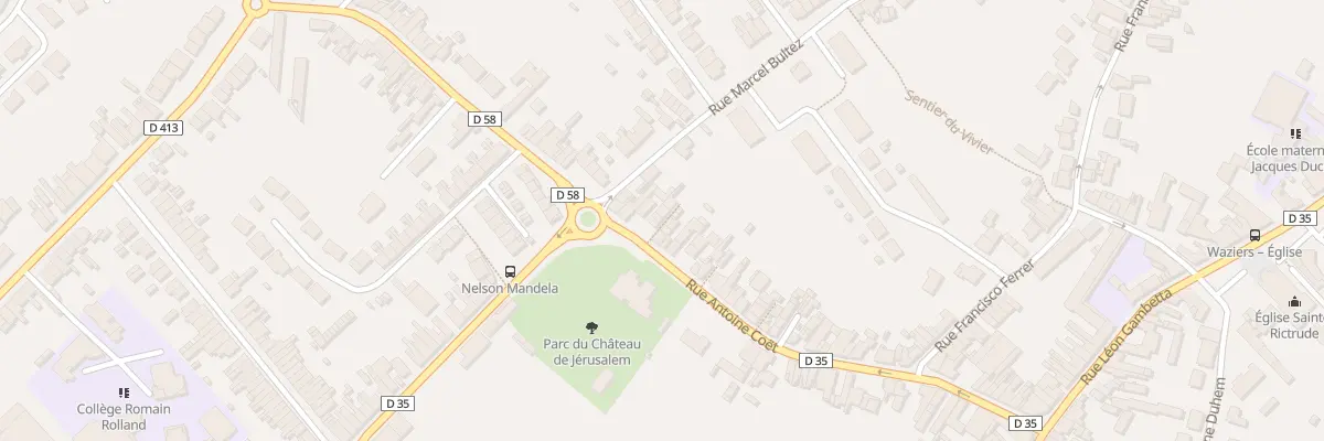 Plan du 106 Rue Antoine Coet à Waziers