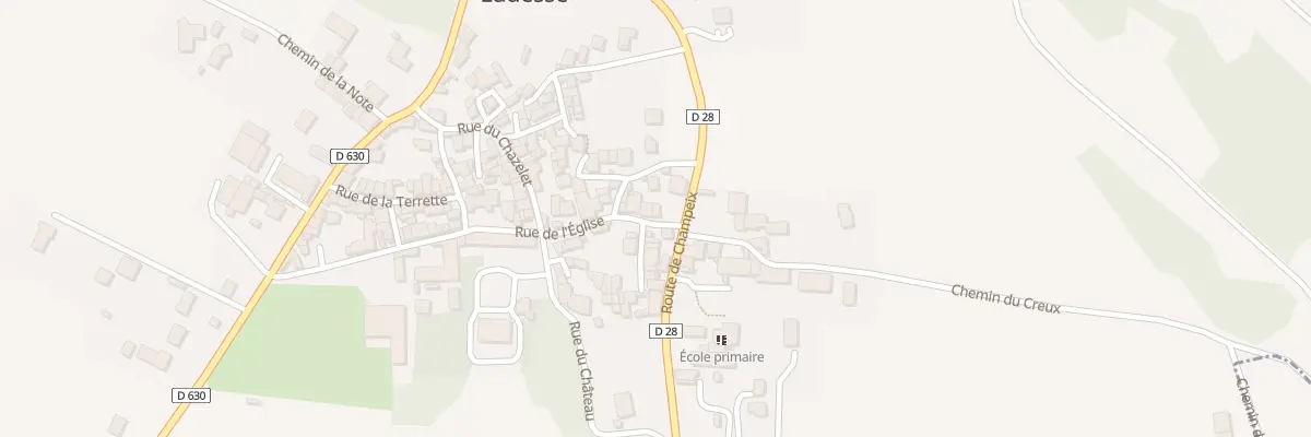 Plan du 2 Rue de l’Eglise (Le Bourg) à Ludesse