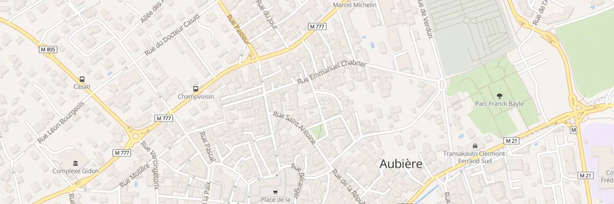 Plan du 7 Rue Turenne à Aubière
