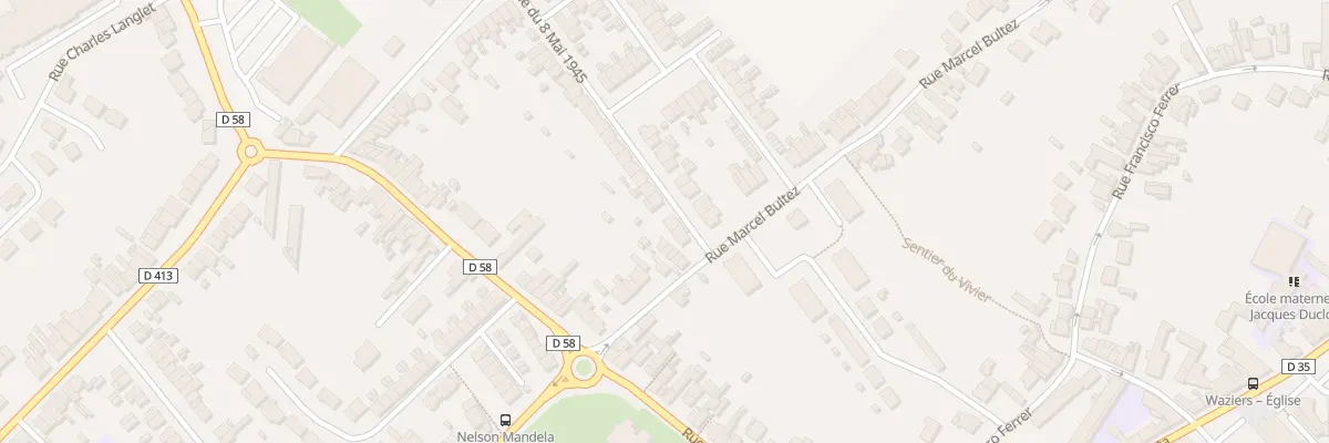 Plan du 3 Rue du Huit Mai 1945 à Waziers