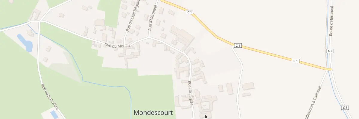 Plan du 463 Rue de l’Eglise à Mondescourt