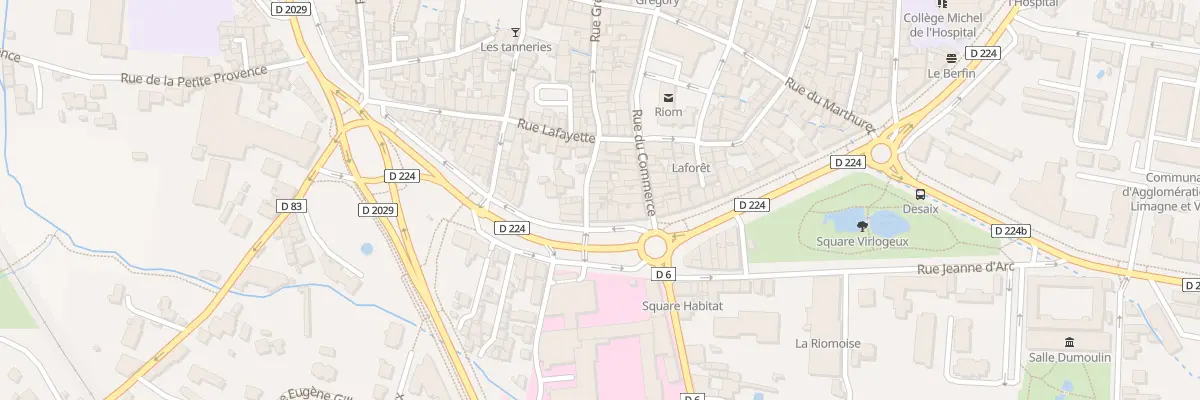 Plan du 30 Rue Grenier à Riom
