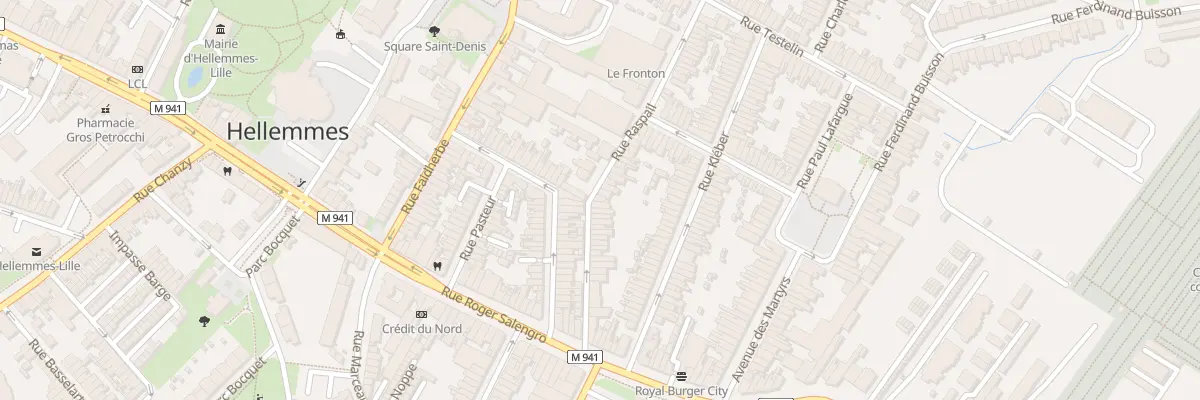 Plan du 30 Rue Raspail Hellemmes à Lille