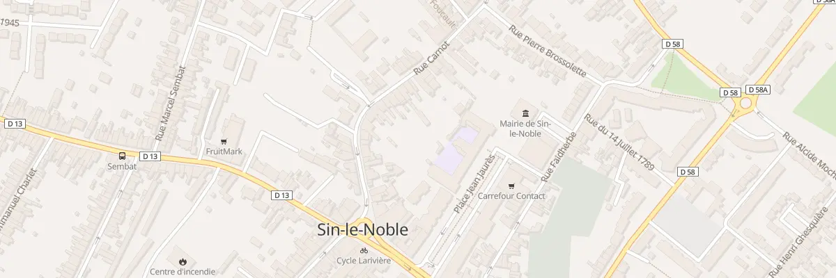 Plan du 158 Rue Carnot à Sin-le-Noble