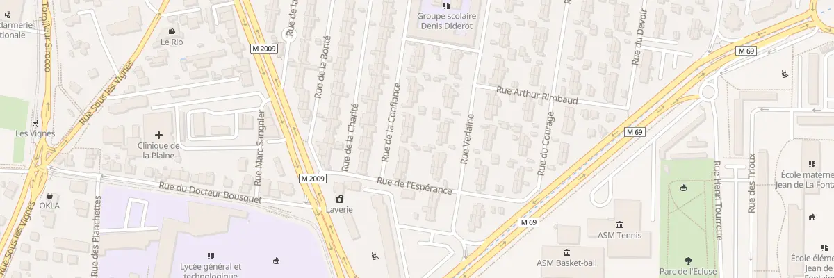 Plan du 8 Rue de la Confiance à Clermont-Ferrand