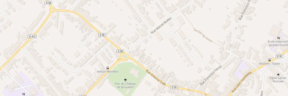 Plan du 114 Rue Antoine Coet à Waziers