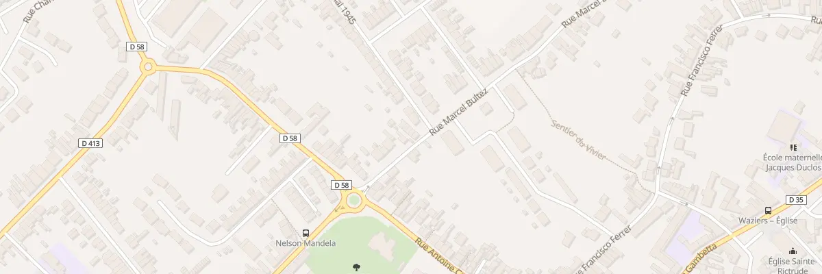 Plan du 124A Rue Marcel Bultez à Waziers